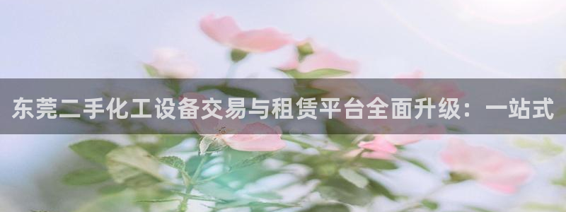 天辰平台登录地址在哪里看：东莞二手化工设备交易与租